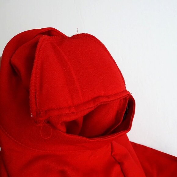 Pretty Little Thing Red Short Sleeve Tiered Skater Dress Women Size 16 NEW - Picture 5 of 12